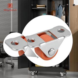 10 Chiếc Mini Bánh Xe Cao Su Nhỏ Cán Bánh Xe Ổn Định Đơn Hướng Với Kim Loại Trên Tấm Cho Ngăn Kéo Tủ Bếp