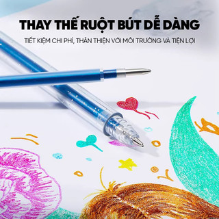 Bút Highlight Nhiều Màu Xinh Xắn - Bộ 12/24/36/48 Màu Viết Bullet Journal Chữ Đẹp, Vẽ Tranh, Quà Tặng Học Sinh