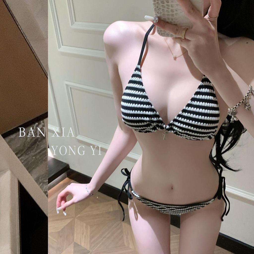 Bikini Boxer Chất Lượng Cao Sọc Đen Trắng - Gợi Cảm Cho Kỳ Nghỉ Mùa Xuân