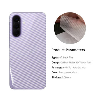 1-3 Chiếc Mặt Sau Sợi Carbon Cho Samsung Galaxy A57 A37 A17 A37 A27 A36 A26 A16 A56 LTE 4G 5G 2026 Miếng Dán Bảo Vệ Chống Trầy Xước Phim Bảo Vệ Màn Hình