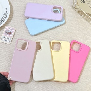 Mùa Xuân Mới Macaron Jelly Matte Ốp Lưng Điện Thoại iPhone 17 Pro Max Air 16 15 Plus 16 15 Pro Max X XS Max INS Phong Cách Vỏ Màu Kẹo Nhiều Màu Sắc Dễ Thương Vỏ Silicon Đơn Giản