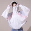 Áo khoác nữ chống nắng có mũ trùm đầu,material lụa băng mỏng,cỡ lớn thời trang