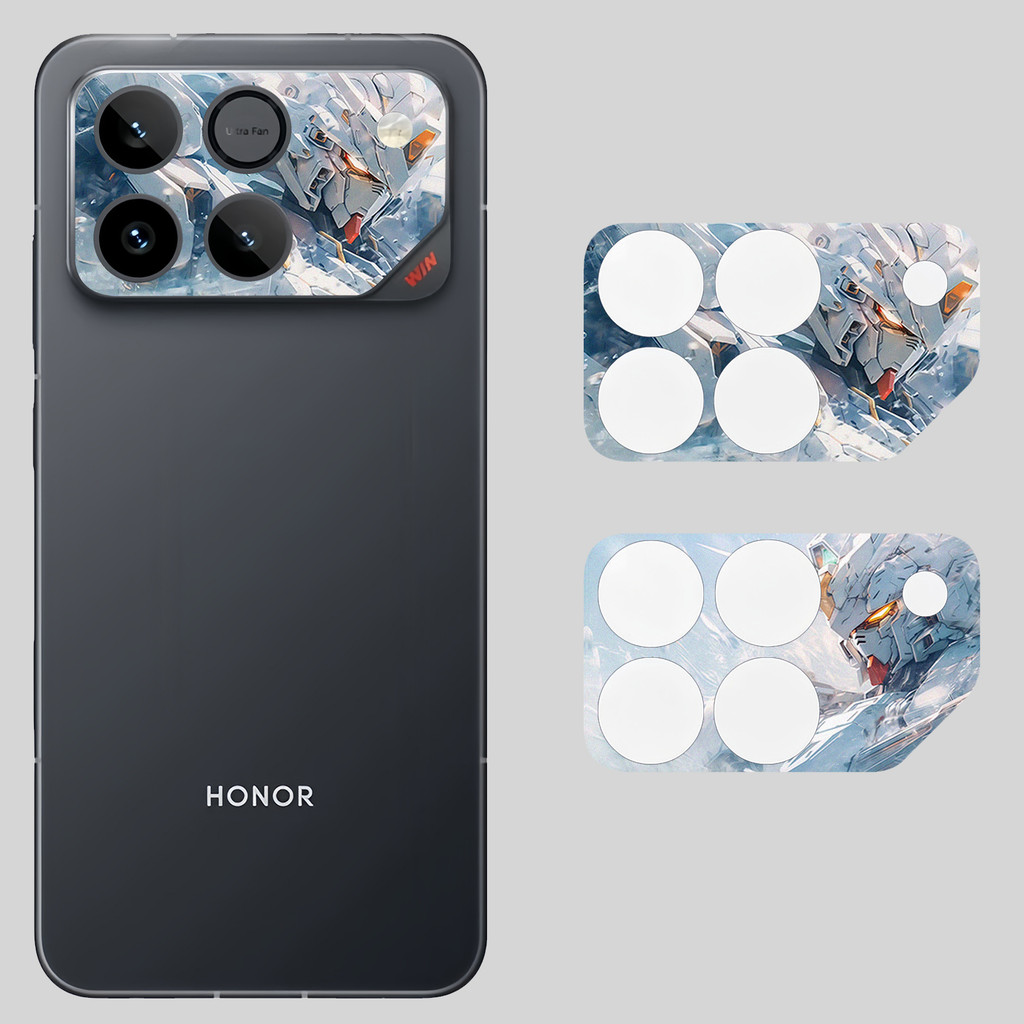 [2 chiếc] Phim dán giấy máy ảnh mềm in hình "Mobile the Suit" thời trang dành cho Honor Win / WIN RT / Micro Frosted / Chống trầy xước Bảo vệ camera