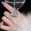 Nhẫn thời trang thiết kế bướm, chất liệu zircon, phù hợp mở chỉ số ngón tay - size 26.4.17