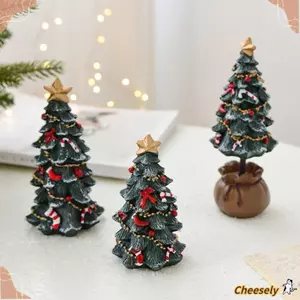 Đồ trang trí để bàn CHEESELY, Đồ trang trí cây Giáng sinh Mini sân, Đồ dùng năm sáng tạo Quà tặng Giáng sinh