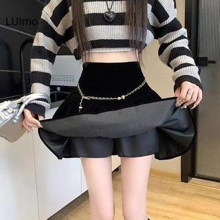 Váy nữ LUImo cao cấp nhung, phù hợp mặc hàng ngày vào mùa thu