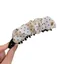 Kẹp Chuối MERIGGIARE, Kẹp Tóc Xếp Ly Chấm Satin, Kẹp Vuốt Tóc Phong Cách Hàn Quốc Thêm Khối Lượng Cho Tóc