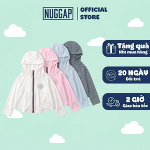 Áo Chống Nắng Trẻ Em Áo Choàng Chống Nắng Soleil UPF50+ Có Mũ Siêu Nhẹ Thoáng Mát Unisex 2-12 Tuổi - NUGGAP