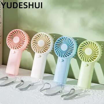 Quạt cầm tay YudhUI, Quạt cầm tay nhỏ Mini, Quạt điện cầm tay chạy bằng pin sáng tạo Gió mạnh điện dành cho nam nữ