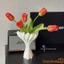1 Thân hoa Tulip 3D nhân tạo Cây hoa Tulip giả thực tế Trang trí bình hoa cho vòng hoa thủ công DIY Trang trí ngày lễ tại nhà
