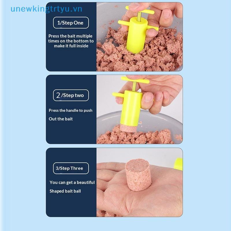 Mồi Câu Cá Bấm Định Hình 1, 3, 5 Cái - Khuôn Molds Hiệu Quả Cho Mồi Mềm