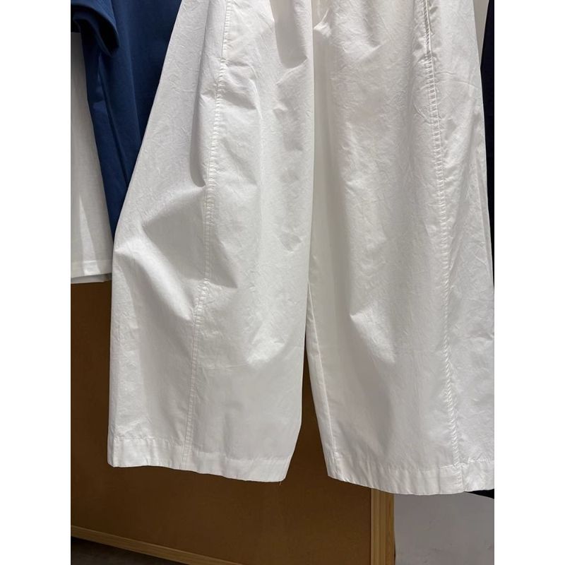 Quần bóng bay nữ bằng vải cotton đã giặt, kích thước lớn, phong cách Hàn Quốc sang trọng, phù hợp mùa hè