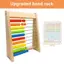 Đồ chơi đếm bằng gỗ Bàn tính giáo dục Montessori Đồ chơi toán học cho trẻ em Hạt đếm cầu vồng Bổ sung Hoạt động trừ Học tập [mới]