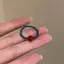 Nhẫn mở zircon xanh dương hình sao biển, phong cách đại dương đơn giản, xu hướng Y2K mới nhất - Bộ 2 cái