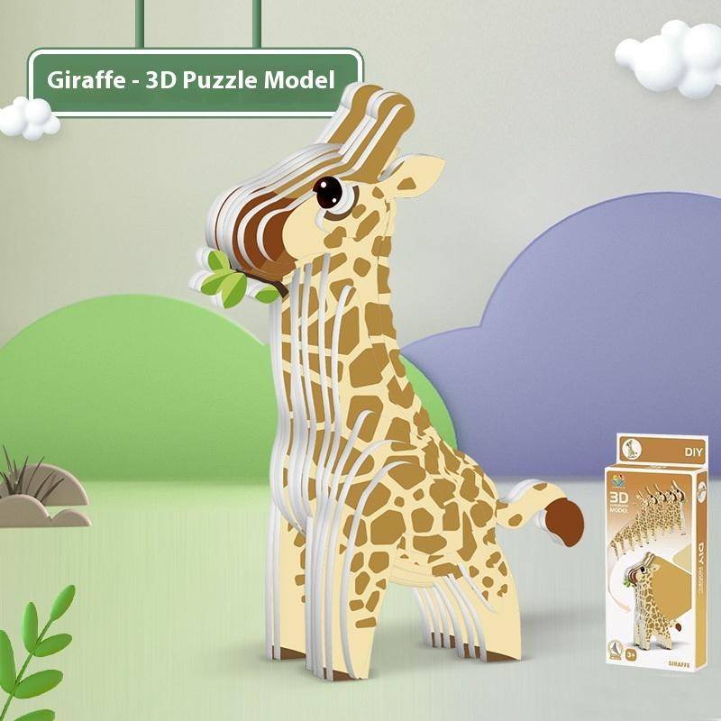 < WHPHous-t > 1 Bộ Đồ Chơi Montessori Giáo Dục Trẻ Em Ngộ nghĩnh DIY Hướng Dẫn Sử Dụng Lắp Ráp Mô Hình Ba Chiều Động Vật Giấy 3D Đồ Chơi Xếp Hình Cho Bé Trai Bé Gái Đẹp