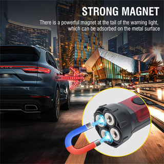 Đèn LED khẩn cấp có thể gấp gọn, từ tính với tín hiệu SOS và đèn pin USB - Chiếu sáng đường bộ và cảnh báo