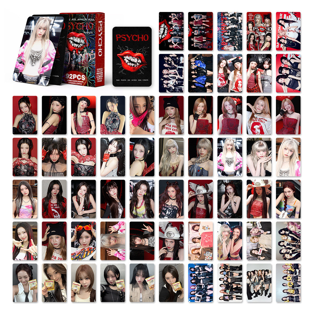 92 Cái / hộp BABYMONSTER PSYCHO Album Lomo Cards WE GO UP HOT SAUCE CHIQUITA Dán SHEESH CLICK CLAK Photocards AHYEON ASA RAMI PHARITA RUKA RORA Bưu Thiếp YM