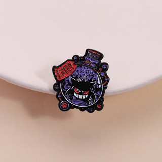 Pokémon Gengar Hình Kim Loại Huy Hiệu Màu Tím, Thiết Kế Dark Evil Magic, Phù Hợp Làm Trâm Cài Cho Balô