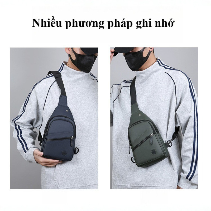 Túi Đeo Chéo Nam Chống Nước - Phong Cách Thể Thao, Dây Đeo Điều Chỉnh, Lý Tưởng Đi Chơi & Dã Ngoại