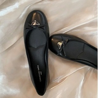 Giày ba lê hình tam giác mềm Bow Flat Commuter