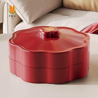 Đĩa trái cây nhiều lớp có nắp - Hộp đựng đồ ăn nhẹ ngăn chia cho đám cưới tại nhà