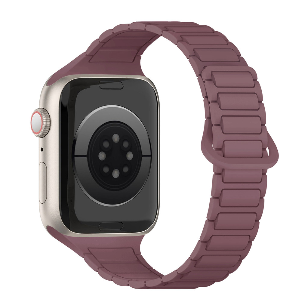Vòng đeo tay dây đeo silicon từ tính tương thích cho Apple Watch Series11 / 10 46mm 42mm Ultra3 / 2 / 1 49mm 45 44 40 41mm 9 8 7 6 SE3 5 4