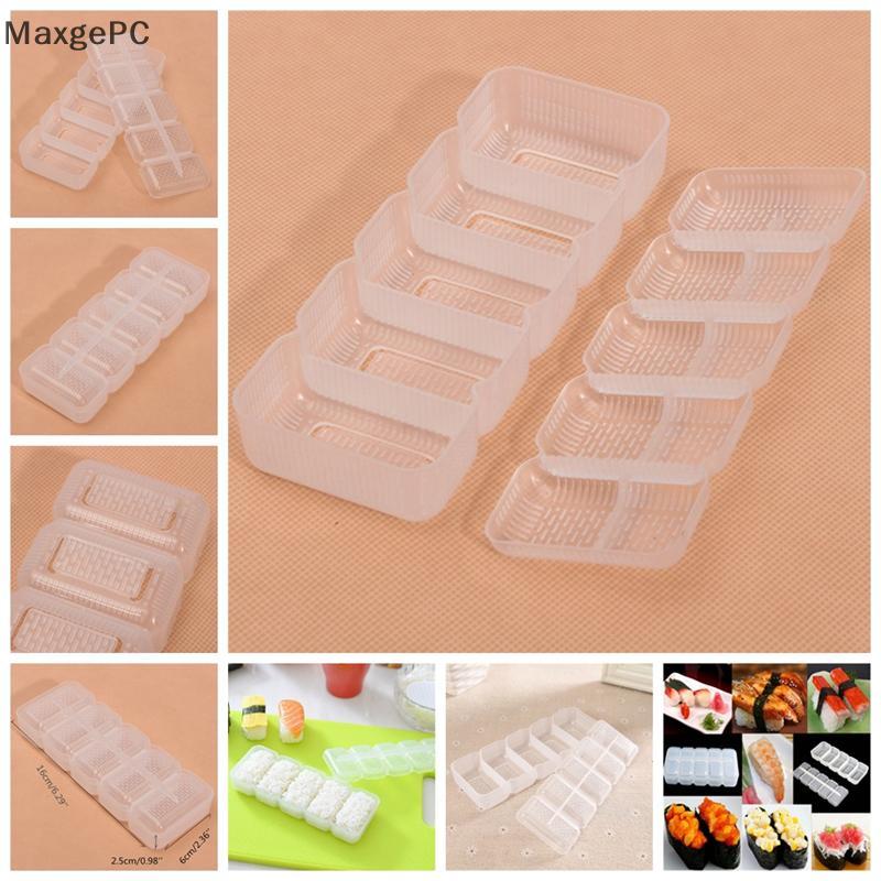 COD Nhật Bản Nigiri Sushi khuôn cơm bóng 5 cuộn nhà sản xuất không dính Báo Chí Bento công cụ mới