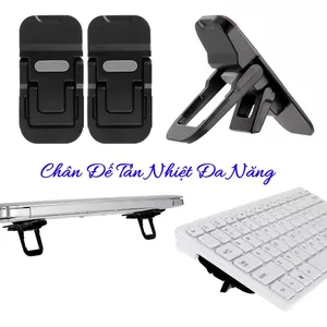 Chân Đế Tản Nhiệt Cho Laptop Có Thể Nâng Gập 2 Nấc Điều Chỉnh, Phù Hợp Cho Bàn Phím, Máy Tính