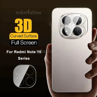 Phim Bảo Vệ Camera Redmy Note15 HD Cho Redmi Note 15 Pro + 15ProPlus 15Pro Note15Pro 4G 5G 3D Cong Full Cover Camera Kính Cường Lực Bảo Vệ Màn Hình Mặt Sau Ống Kính Phim