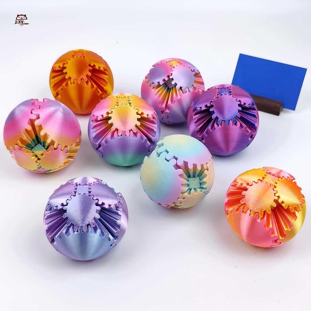 Bóng bánh răng in 3D - Đồ chơi giải nén xoay để giảm căng thẳng
