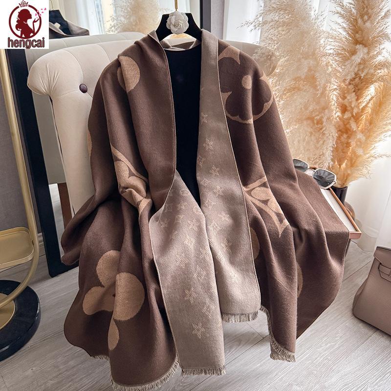 Khăn choàng Jacquard hai mặt dành cho nữ - Dày dặn và thời trang
