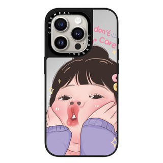 Ốp Điện Thoại Trong Suốt Gương Chống Rơi Cô Gái Dễ Thương Thích Hợp Cho iPhone 17 ProMax 17 Pro 17 Air 16promax 16 15promax 15 14promax 13 ProMax Vỏ Cứng Bảo Vệ