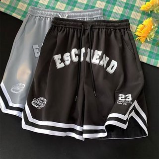 Quần năm phần tư nam nữ, retro đường phố, dây rút cao cấp, phù hợp đi biển