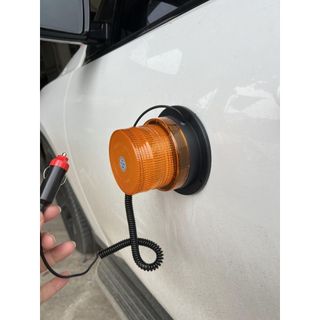 Đèn cảnh báo nhấp nháy CẮM TẨU CÓ NAM CHÂM màu VÀNG cho xe điện chung