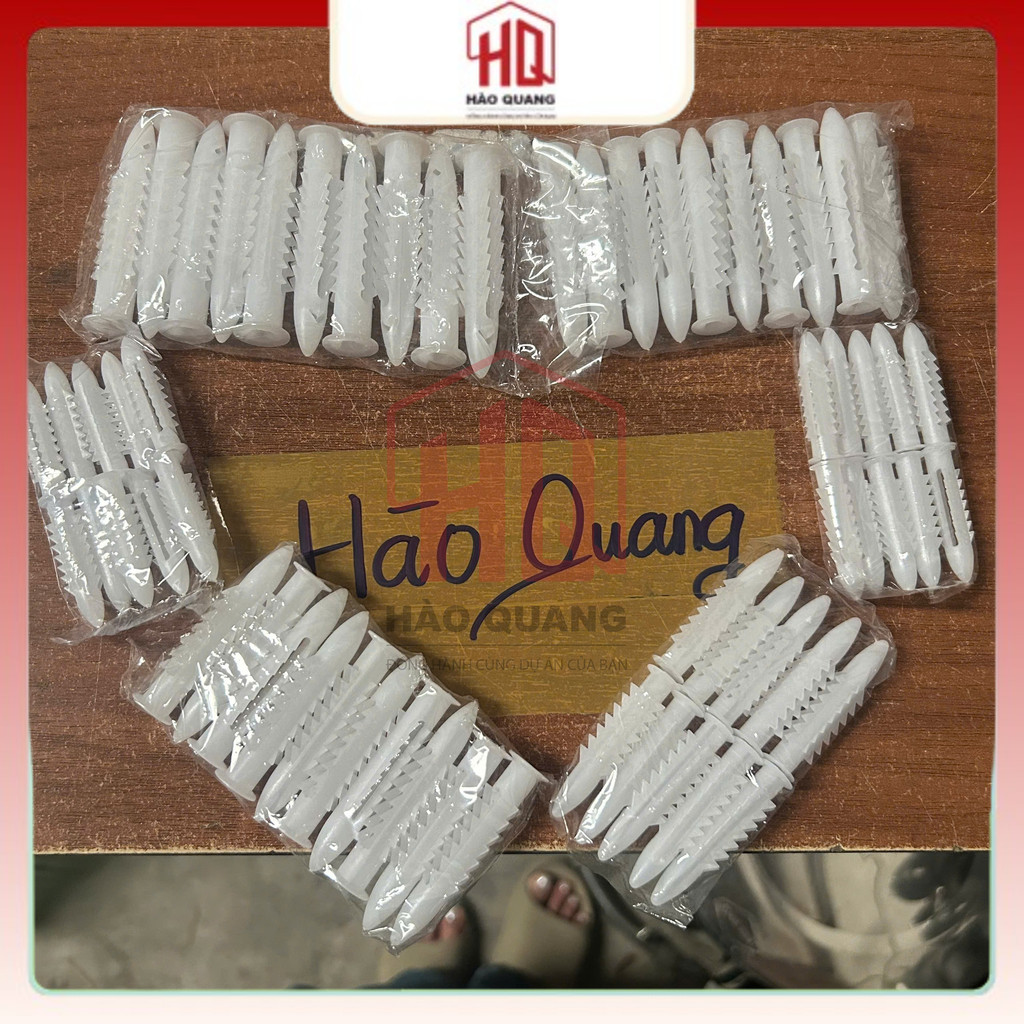 Bộ Tắc Kê Nở Nhựa – Phụ Kiện Treo Tường, Khoan Bê Tông Siêu Bền Siêu chắc