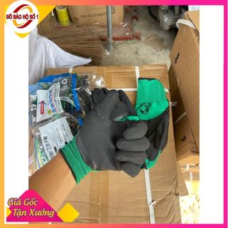 Găng tay phủ sơn đen Đài Loan 379 - phủ sơn dày chống trơn trượt tăng độ bám dính và hạn chế vật sắc nhọn đâm vào tay