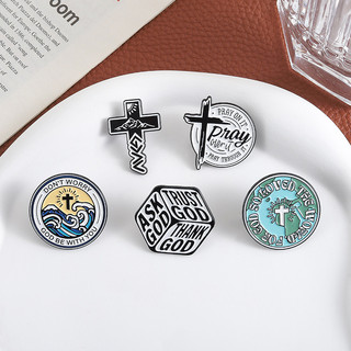 Trâm cài kim loại phong cách đa dạng cho tín đồ Cơ đốc giáo - Quà tặng đẹp mắt với hình ảnh Chúa Giêsu