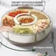 Khay phục vụ chia cc có nắp và tay cầm 360° Hộp đựng đa năng xoay Hộp lưu trữ có thể xếp chồng lên nhau cho Fru