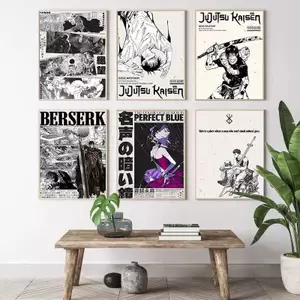 Anime Phổ Biến Vagabond Jujutsu Kaisen Canvas Poster Không Khung Chống Thấm Nước Tối Giản Thẩm Mỹ Treo Tường Nghệ Thuật Trang Trí Nhà