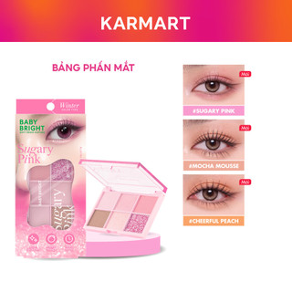 Bảng Phấn Mắt 6 Ô Cả Nhũ Và Lì Baby Bright Eye Palette Giữ Màu Lâu Trôi Cả Ngày 0.7G