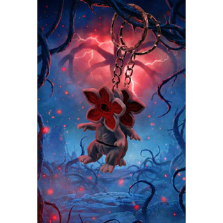Móc Khóa Demogorgon Chibi (Stranger Things) In 3D - Khớp Cử Động Flexi Siêu Vui - Quà Tặng Độc Lạ