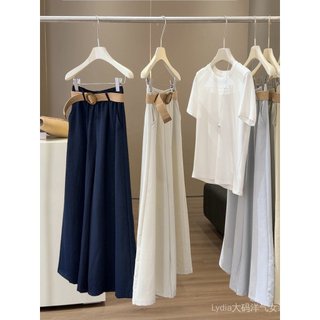 Quần ống rộng nữ chất lượng cao, cảm giác draping thoải mái, phù hợp mùa hè