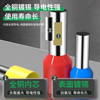 Bộ đầu nối dây điện ống nén, cách điện tốt, phù hợp cho nối dây 0.5~6mm² an toàn [LXY-GJ1]
