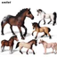 Ngựa thu nhỏ SMILE, Mô hình động vật Hanover Appaloosa, Bộ sưu tập mô hình ngựa PVC ngựa Ả Rập