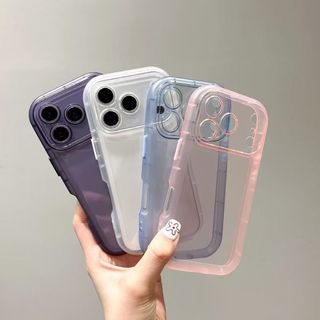 Ốp điện thoại chống rơi trong suốt pha lê Thích hợp cho iPhone 17 16 15 14 13 12 11 Pro Max 14 15 Plus Vỏ bảo vệ túi khí màu kẹo