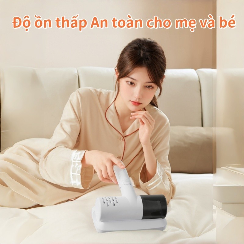 Máy Hút Bụi Giường Đệm,Cầm Tay Tiện Lợi,Lực Hút Mạnh, Hút Lông Động Vật,Khử trùng bằng tia cực tím