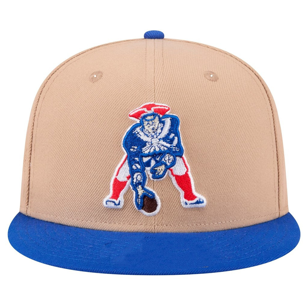 Mũ bóng chày nam 9FIFTY snapback, thiết kế điều chỉnh được, logo retro New England Patriots