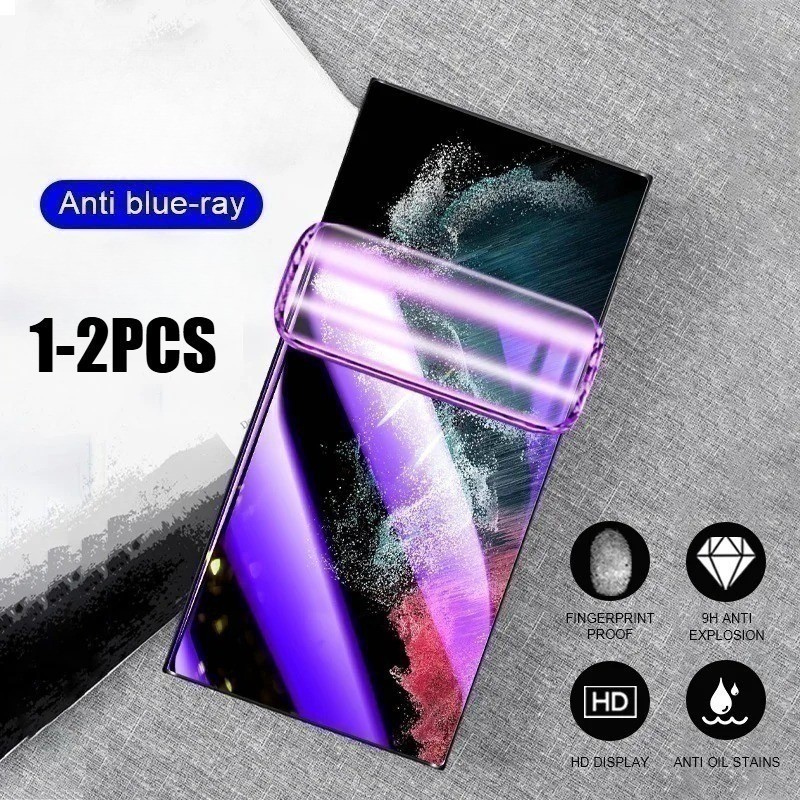 1-2 Chiếc Full Cover Chống Trầy Xước Chống Ánh Sáng Xanh Mềm Hydrogel Cho Huawei nova 7 7i 8 8i 9 SE Youth Pro 5G Chống Gián Điệp Riêng Tư Và Bảo Vệ Màn Hình HD Phim Mờ
