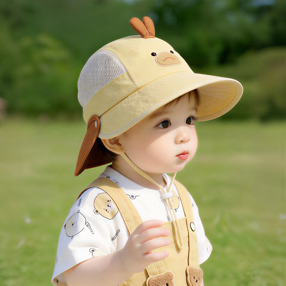 Mũ câu cá trẻ em FANSIN, Mũ bé chống tia cực tím mỏng, Mũ chống nắng dễ thương có thể gập lại vành lớn Mũ ngư dân cho trẻ em