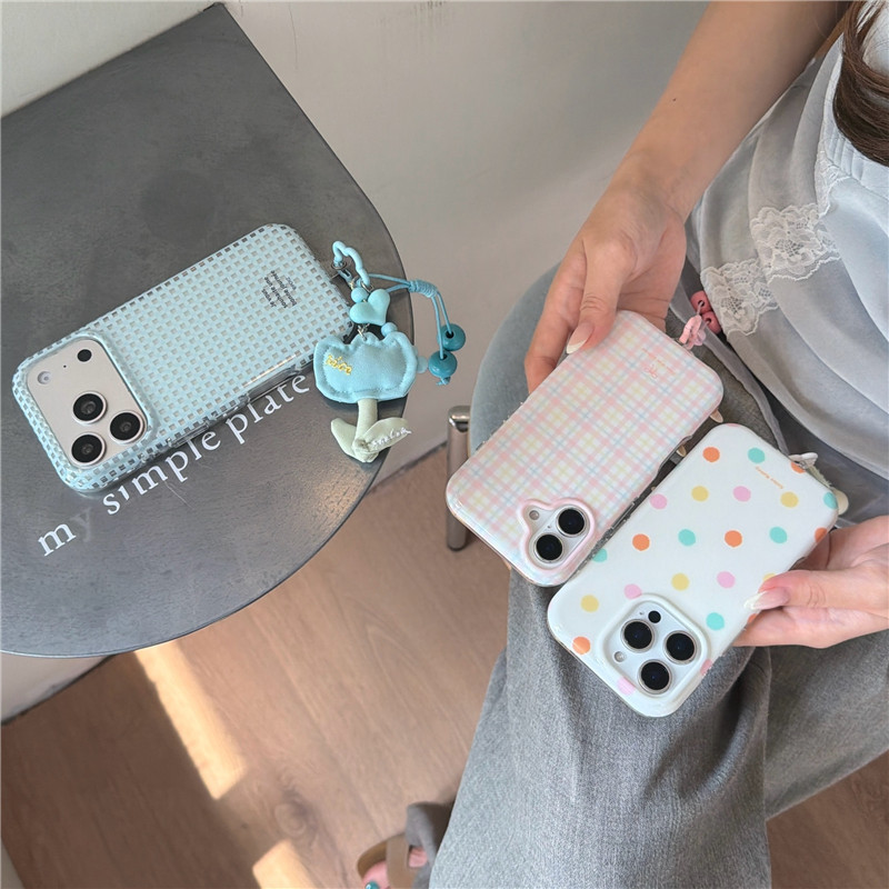 IPhone 17 Pro Max Họa tiết chấm ca rô Chất liệu TPU IMD craft Vỏ điện thoại in hai lớp